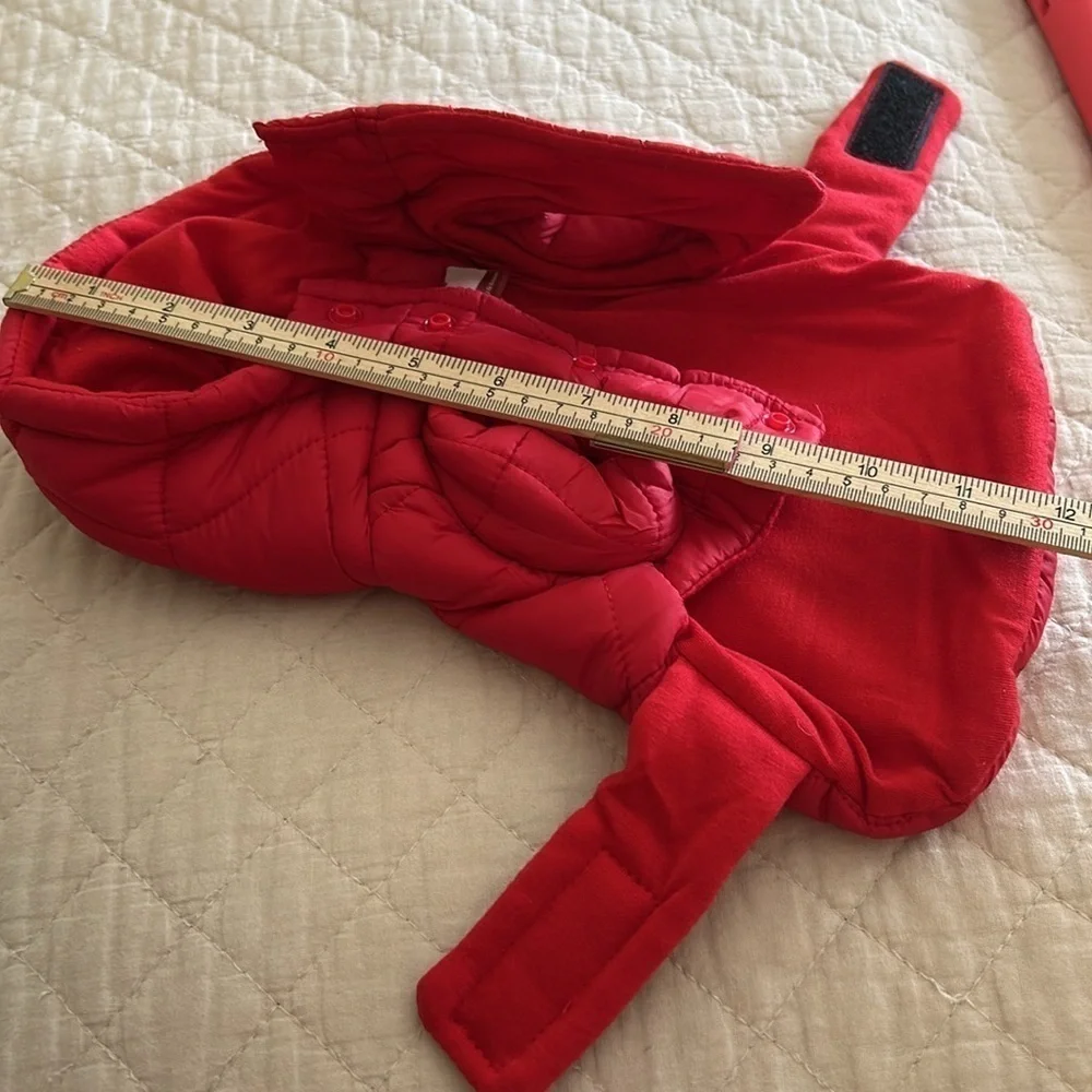 Dog and Cat Marshmallow Puffer Vest - Red - The Cuddle Collab / brand new